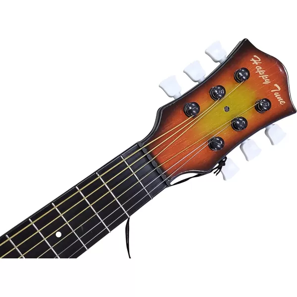 image23quot Acoustic Guitar Kids 6 String Toy Guitar  Realistic Steel Strings  Beginner Practice First Musical Instrument for Children Toddlers Cherry SunburstAmber
