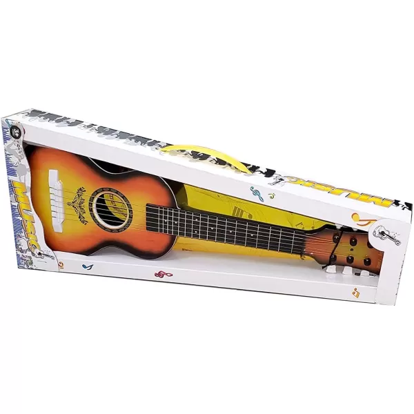 image23quot Acoustic Guitar Kids 6 String Toy Guitar  Realistic Steel Strings  Beginner Practice First Musical Instrument for Children Toddlers Cherry SunburstCherry Sunburst