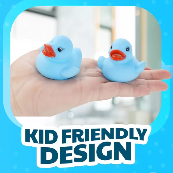 image36 Pieces Classic Rubber Duck Bath Toys  No Holes BPA Free Floating Duckies for Boys Baby Shower Party Favors Kids Gifts BlueBlue
