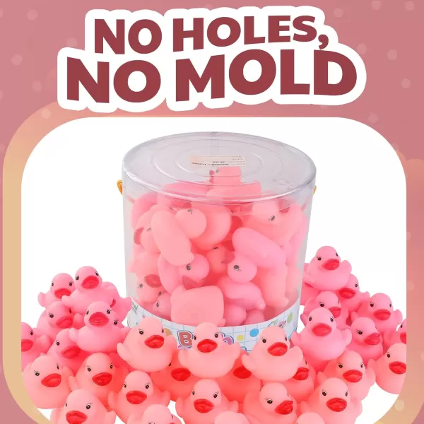 image36 Pieces Classic Rubber Duck Bath Toys  No Holes BPA Free Floating Duckies for Boys Baby Shower Party Favors Kids Gifts BluePink