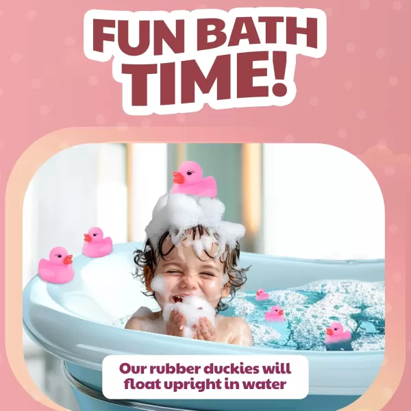 image36 Pieces Classic Rubber Duck Bath Toys  No Holes BPA Free Floating Duckies for Boys Baby Shower Party Favors Kids Gifts BluePink