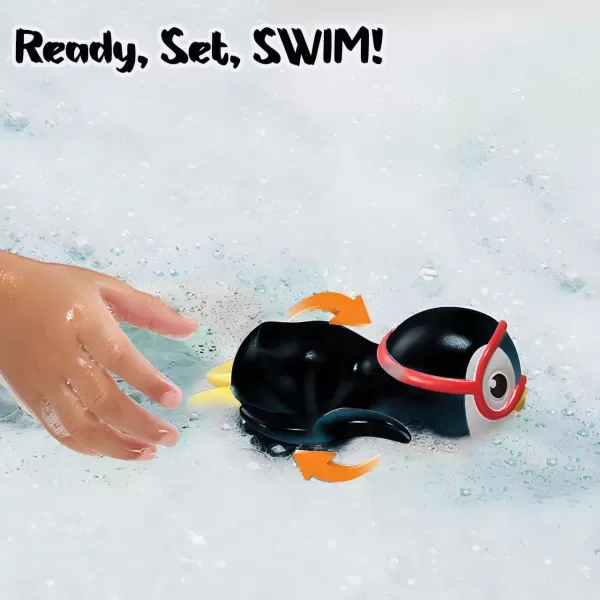 image6 PCS Swimming Wind Up Bath Toys  Sea Animals in The Bathtub Windup Motorized Kids Water Bathtime Fun