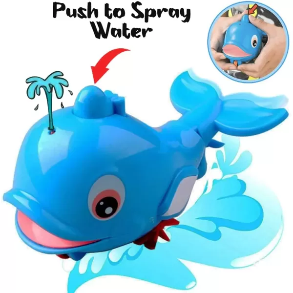 image6 PCS Swimming Wind Up Bath Toys  Sea Animals in The Bathtub Windup Motorized Kids Water Bathtime Fun