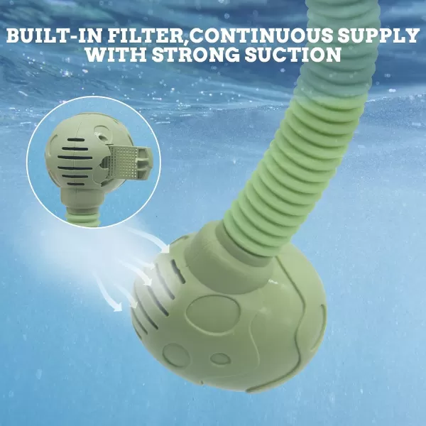imageBaby Bath Toy Electric Dinosaur Shower Head Kids Water Spray Bathtub Toys Dino Sprinkler Head Sprayer with 3 Strong Suction Cups for Toddlers