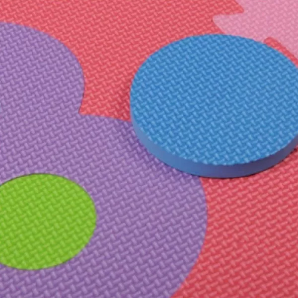 imageHopscotch Playmat Foam Interlocking Puzzle Floor Mat  10 Large Number Tiles 12quot by 12quot Square Blocks