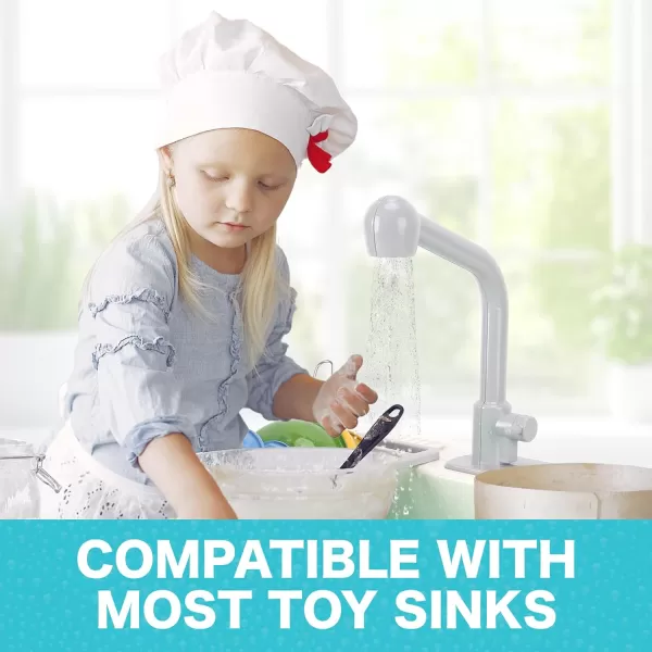 imageKids Toy Kitchen Sink Faucet Replacement Accessories for Pretend Play Sinks with Running Water