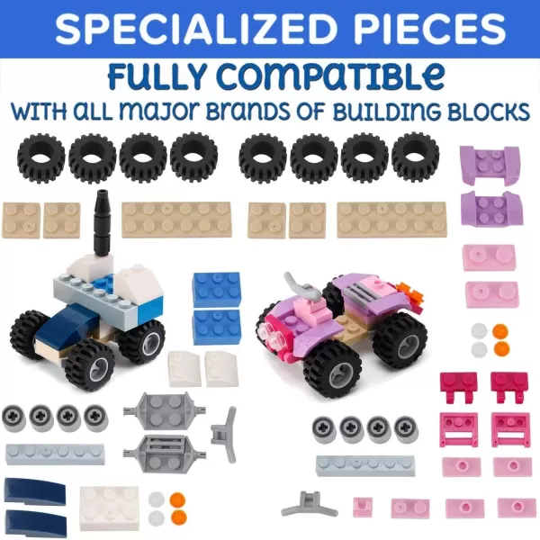 imageLiberty Imports 1000 PCS Bucket of Mini Building Bricks Playset with Base Plates 16 Color Classic and Pastel Mix Blocks Set in Carrying Case Tight Fit and Compatible with All Major Brands