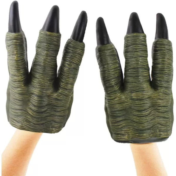 imageLiberty Imports 2 Pack Dinosaur Claws Toys Oversized Dino Velociraptor Rubber Realistic Jurassic Claws for Kids Cosplay Roleplay Costume Accessories