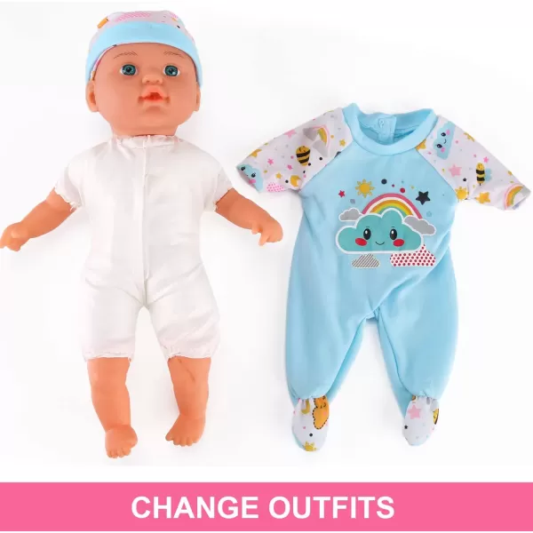 imageLiberty Imports 2 Pack Twin Baby Dolls Playset  12quot Realistic Soft Body Talking Newborn Boy ampamp Girl Toy Dolls with Magic Milk Bottles Accessories for Kids Imaginative Pretend Play Nursing