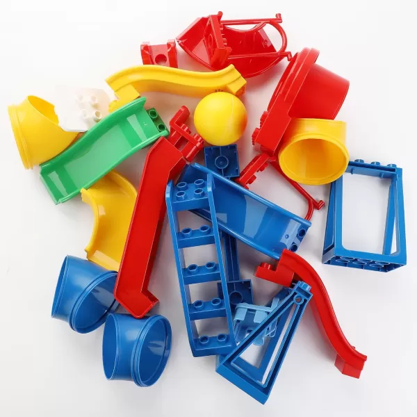 imageLiberty Imports 24 PCS Big Building Blocks Playground Accessories Set Early STEM Learning Creative Building Toy Bricks for Toddlers Kids  Compatible with Duplo