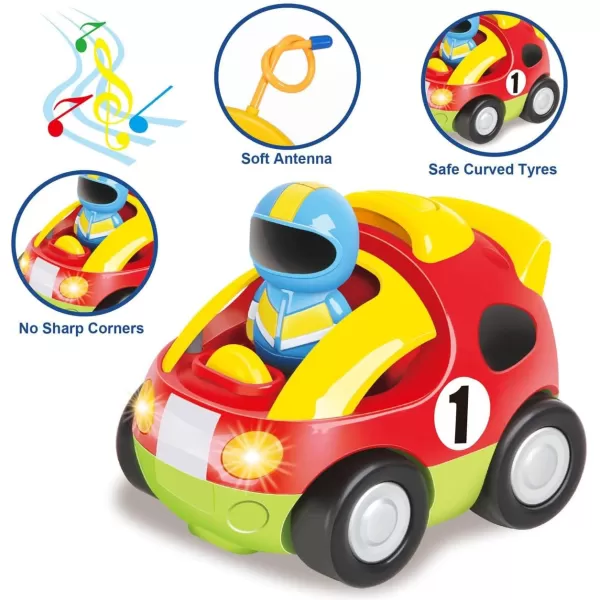 imageLiberty Imports My First Cartoon RC Race Car Radio Remote Control Toy for Baby Toddlers Children