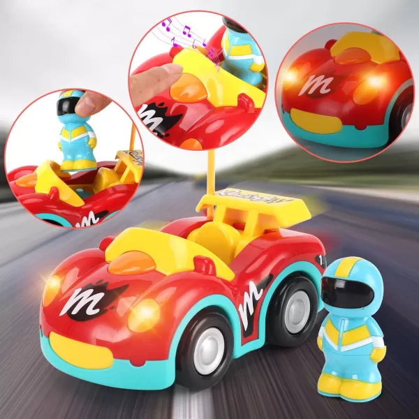 imageLiberty Imports My First Cartoon RC Remote Control Cars for Toddlers Ages 13 Radio Control Toy for Baby Kids 18 Months 2 Pack
