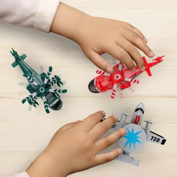 imageLiberty Imports Pull Back Airplanes Toys Vehicle Playset Variety Pack of Helicopters Stealth Bombers Fighter Jets Aircraft Planes for Kids Toddlers Party Favors 12 Pack18 Pack