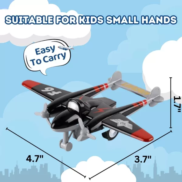 imageLiberty Imports Pull Back Airplanes Toys Vehicle Playset Variety Pack of Helicopters Stealth Bombers Fighter Jets Aircraft Planes for Kids Toddlers Party Favors 12 Pack12 Pack