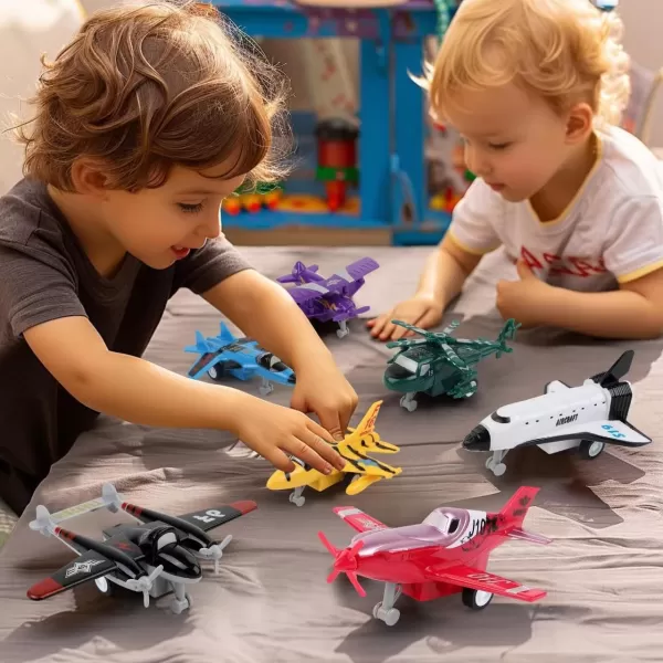 imageLiberty Imports Pull Back Airplanes Toys Vehicle Playset Variety Pack of Helicopters Stealth Bombers Fighter Jets Aircraft Planes for Kids Toddlers Party Favors 12 Pack18 Pack