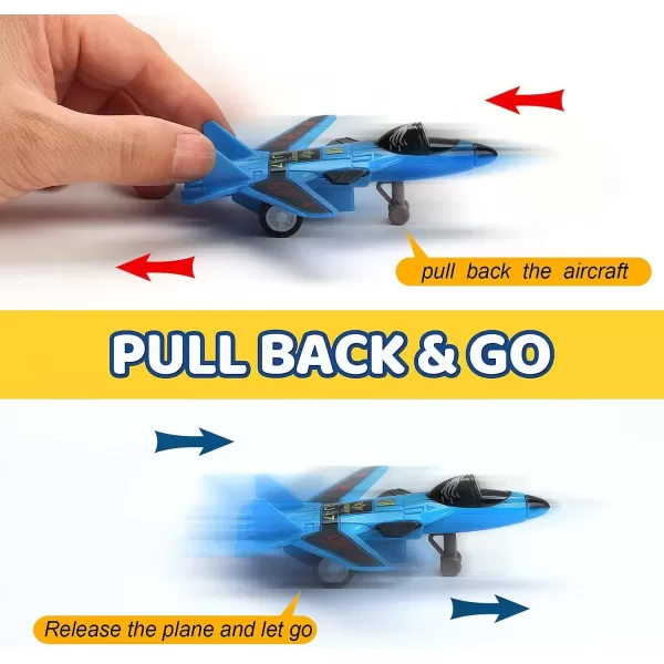 imageLiberty Imports Pull Back Airplanes Toys Vehicle Playset Variety Pack of Helicopters Stealth Bombers Fighter Jets Aircraft Planes for Kids Toddlers Party Favors 12 Pack12 Pack