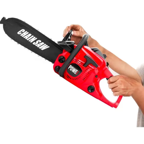 imageLiberty Imports Toy Chainsaw for Kids Power Construction Tool Electric Chainsaw Pretend Play Set with Pull Cord Rotating Chain and Realistic Sounds