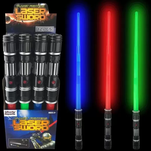 image12 Pack LED Light Up Sabers Set  Motion Sensitive Retractable Swords with FX Sound Effects for Kids Party Supplies Bulk Party Favors and Cosplay