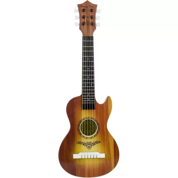 image23quot Acoustic Guitar Kids 6 String Toy Guitar  Realistic Steel Strings  Beginner Practice First Musical Instrument for Children Toddlers Cherry SunburstBrown