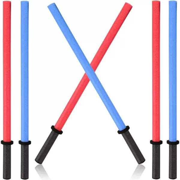 image29Inch Pool Noodles Foam Light Saber Toy Swords  Kids Bulk Party Favors  Ideal for Pools Backyard Summer Outdoors Play 6 Pack6 Pack