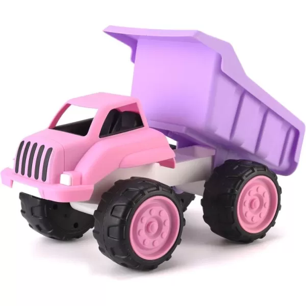 imageLiberty Imports Big Plastic Dump Truck in Pink Color for Toddlers and Girls  Large Tilting Dumper Free Play Toy Vehicle for Kids Indoor and Outdoor Imaginative Play