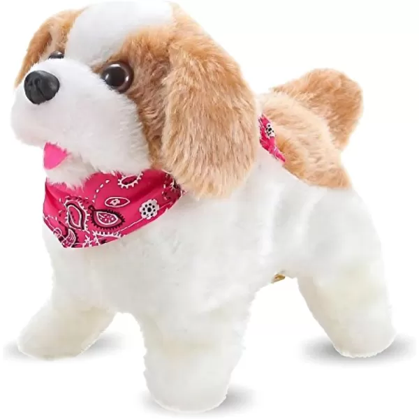 imageLiberty Imports Flip Over Puppy  Battery Operated Mechanical Jumping Little Pet Dog  Flipping Toy That Somersaults Walks Sits Barks for Toddlers ampamp Kids