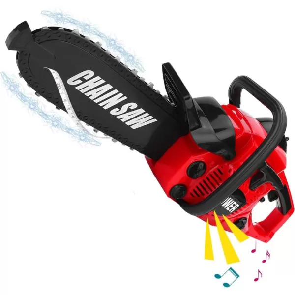 imageLiberty Imports Toy Chainsaw for Kids Power Construction Tool Electric Chainsaw Pretend Play Set with Pull Cord Rotating Chain and Realistic Sounds