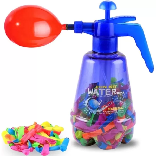 imageWater Balloon Portable Filling 3in1 Pumping Station Pump Fills with Air or Water Includes 500 Balloons and Water Pump for Kids Parties