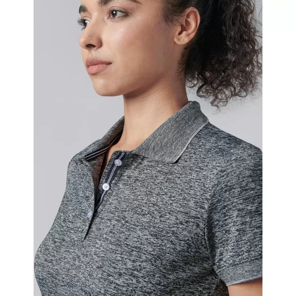 image3 Pack Womens Athletic Dry Fit Polo Shirts Wicking Short Sleeve Collared Golf T Shirt Tennis TopsBluePinkCharcoal
