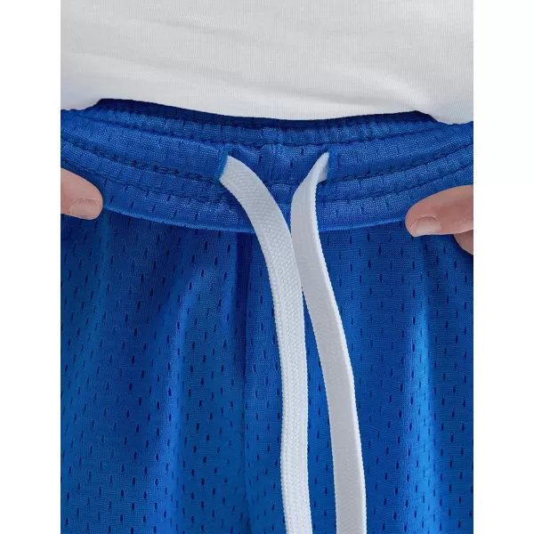 image5 Pack Boys Athletic Shorts Mesh Basketball Youth Apparel Kids Sports Active Gear with PocketsGrayBlueGreenCharcoalCrimson