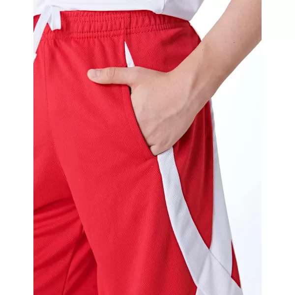 imageLiberty Imports 5 Pack Big Boys Youth Athletic Mesh Basketball Shorts with Pockets Quick Dry ActivewearBlueGrayNavyBlackRed