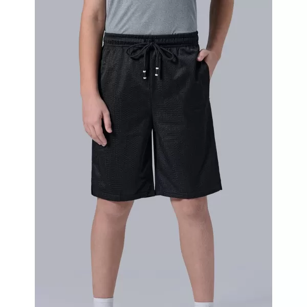 imageLiberty Imports 5 Pack Big Boys Youth Athletic Mesh Basketball Shorts with Pockets Quick Dry ActivewearNavyRoyalBlackMaroonCharcoal