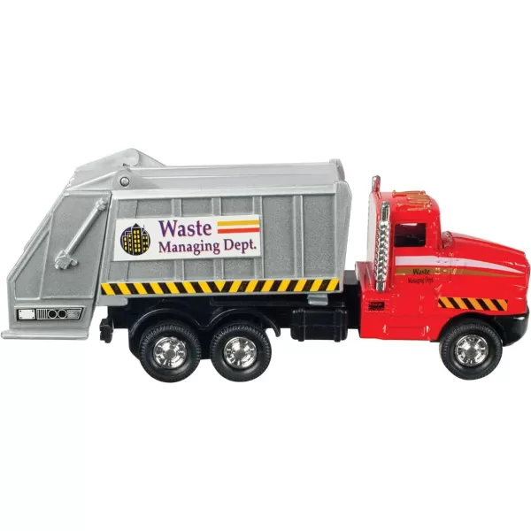image12 Pack Bulk Diecast Pull Back Garbage Trucks Toys 6quot Metal Alloy Sanitation Waste Management Play Vehicles Party Favors