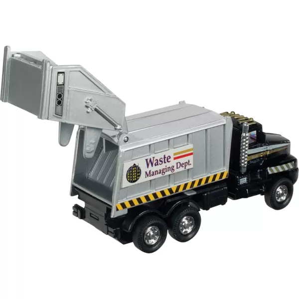 image12 Pack Bulk Diecast Pull Back Garbage Trucks Toys 6quot Metal Alloy Sanitation Waste Management Play Vehicles Party Favors