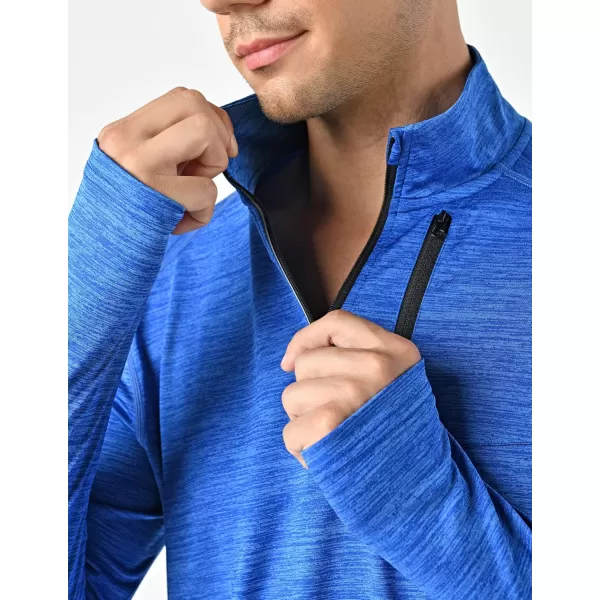 image3 Pack Mens Quarter 14 Zip Pullover Long Sleeve Workout Jackets Athletic Dry Fit Running ShirtsLight GrayBlueMaroon