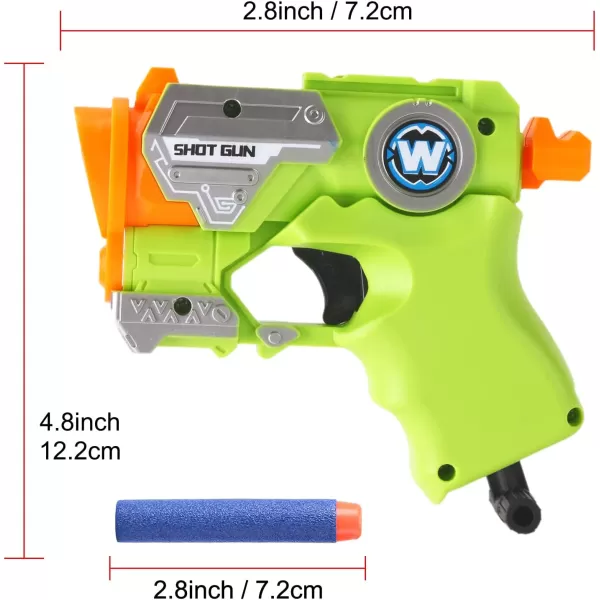 image4 Pack Mini Dart Guns Blaster Bundle for Nerf Party Favors Stocking Stuffers Compatible with Nerf Gun Pistol Elite Micro Shot Toys for Kids Boys Toddlers Teens Adults