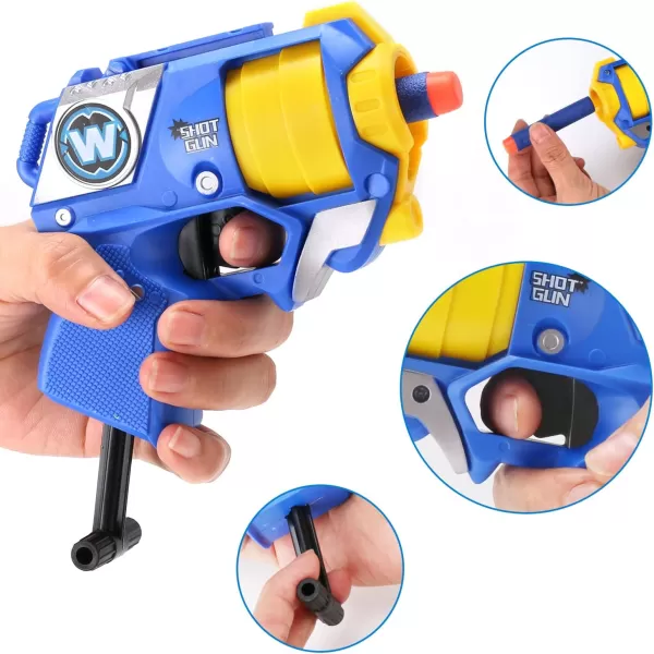 image4 Pack Mini Dart Guns Blaster Bundle for Nerf Party Favors Stocking Stuffers Compatible with Nerf Gun Pistol Elite Micro Shot Toys for Kids Boys Toddlers Teens Adults