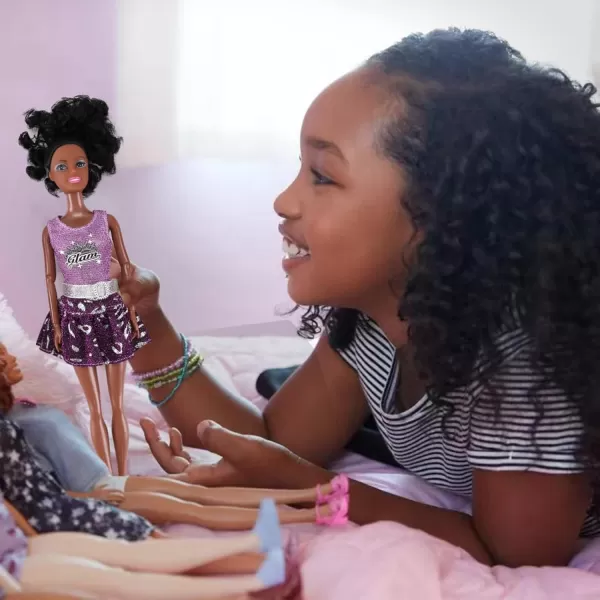 image6 Set of African American Black Toy Dolls  115quot Premium Fashion Style Diversity Role Play Dolls Bundle Variety Pack for Kids Girls Party Favors