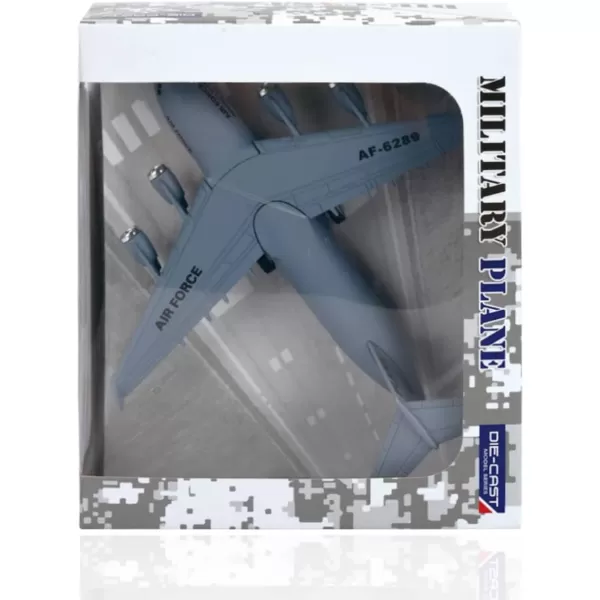 imageDiecast Metal Military Cargo Transport Airplane  1400 Scale Alloy Model Carrier Aircraft with Pullback Action Lights and Sound