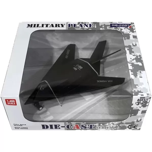 imageF117 Fighter Jet Diecast Metal Military Stealth Airplane Toy  1400 Scale Nighthawk Alloy Model Aircraft with Pullback Action Lights and Sound