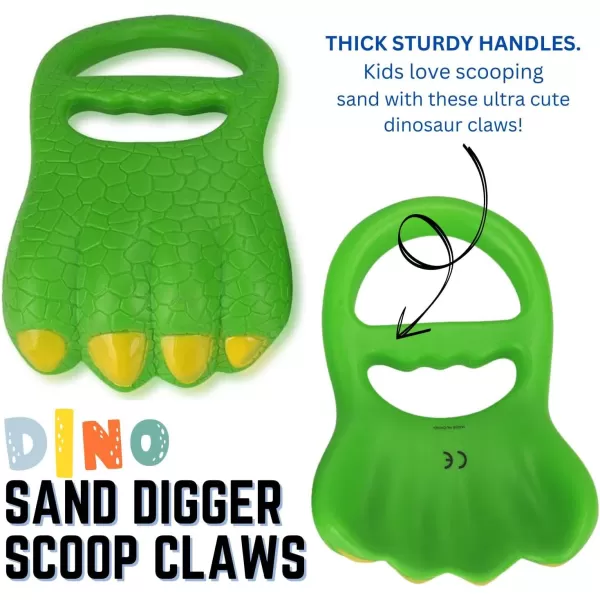 imageLiberty Imports 13 PCS Beach Sand Toys Dinosaur Claw Hand Scoop Play Set with Bucket Shovel Tools Animal and Castle Sand Molds  Beach Sandbox Toys for Toddlers ampamp Kids