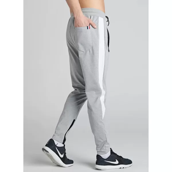 imageLiberty Imports 2 Pack Mens Sweatpants with Zipper Pockets Slim Fit Gym Pants Athletic Track JoggersGrayCharocal