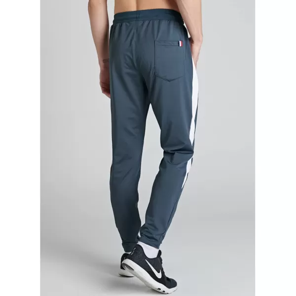 imageLiberty Imports 2 Pack Mens Sweatpants with Zipper Pockets Slim Fit Gym Pants Athletic Track JoggersGrayCharocal