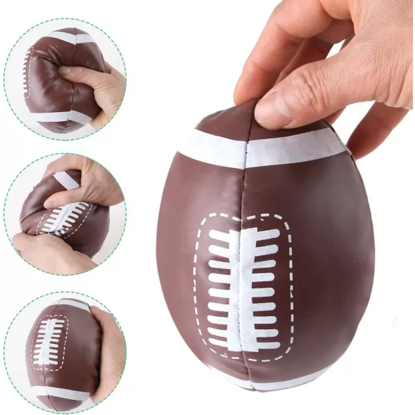 imageLiberty Imports 4 Pack Soft Plush Stuffed 5quot Sports Balls Assortment Toy Playset for Kids Toddlers  Football Baseball Basketball Soccer