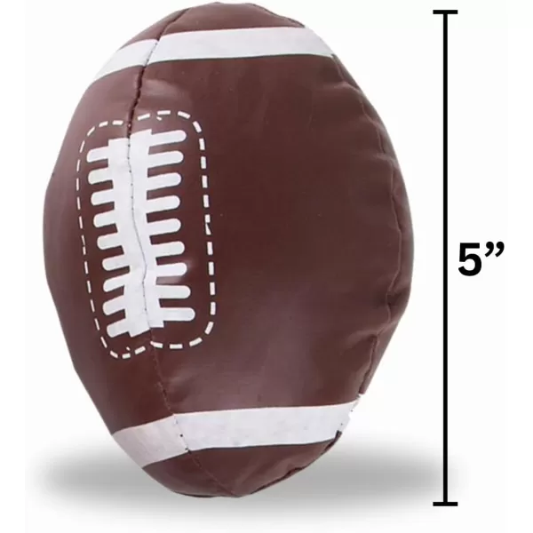 imageLiberty Imports 4 Pack Soft Plush Stuffed 5quot Sports Balls Assortment Toy Playset for Kids Toddlers  Football Baseball Basketball Soccer