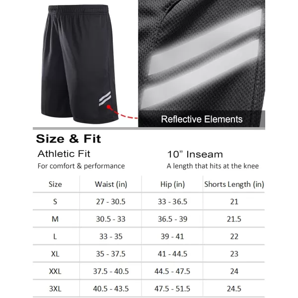 imageLiberty Imports 5 Pack Mens Quick Dry Athletic Shorts with Pockets Elastic Waist Activewear for Workout Gym BasketballBlackSky BlueRedGrayNavy