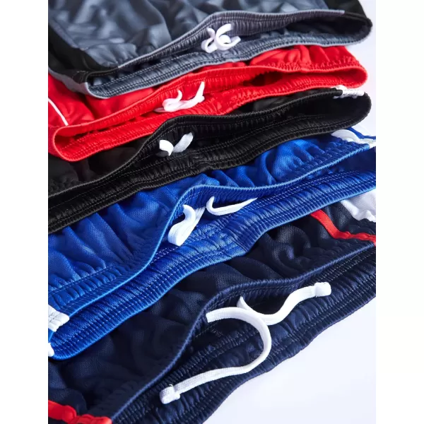 imageLiberty Imports 5 Pack Mens Quick Dry Athletic Shorts with Pockets Elastic Waist Activewear for Workout Gym BasketballBlueYellow  GrayBlack  NavyRed  BlackWhite  RedWhite