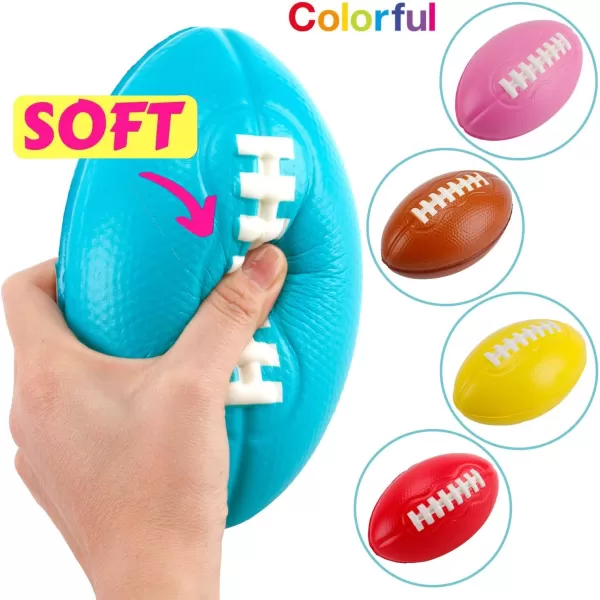 imageLiberty Imports 6 Pack Foam Footballs 75quot Easy Grip Soft Toddler Football for Kids Practice Training Yard Game Indoor Outdoor Sports Games