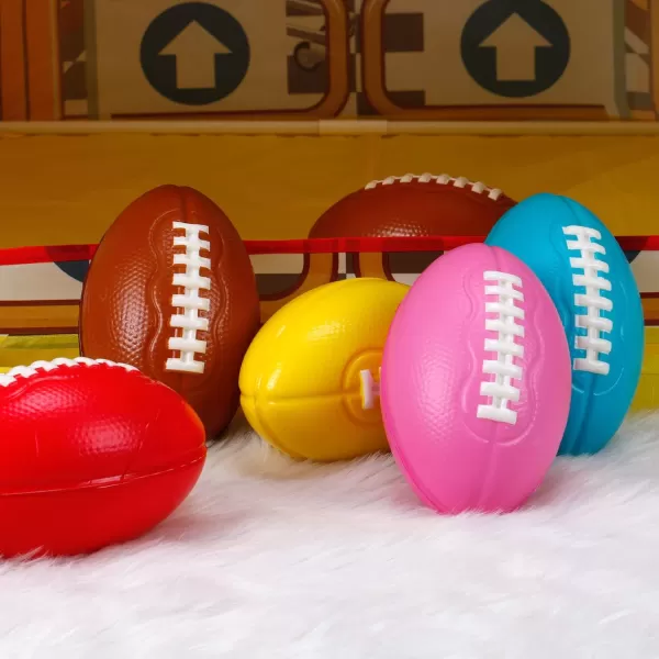 imageLiberty Imports 6 Pack Foam Footballs 75quot Easy Grip Soft Toddler Football for Kids Practice Training Yard Game Indoor Outdoor Sports Games