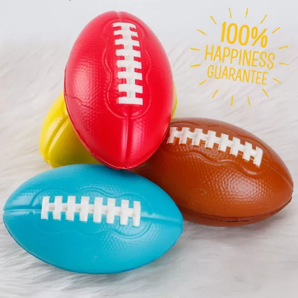 imageLiberty Imports 6 Pack Foam Footballs 75quot Easy Grip Soft Toddler Football for Kids Practice Training Yard Game Indoor Outdoor Sports Games